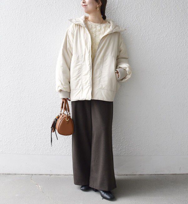 SHIPS any「【WEB限定】SHIPS any: 中綿 ダブル ジップ スタンド ブルゾン」|ブルゾン・スタジャン|