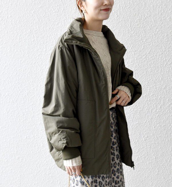 SHIPS any「【WEB限定】SHIPS any: 中綿 ダブル ジップ スタンド ブルゾン」|ブルゾン・スタジャン|