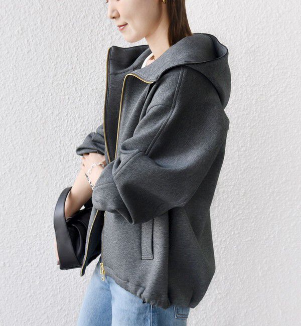 SHIPS for women「【WEB限定】〈手洗い可能〉ダンボール ダブルジップ フーディー 2」|パーカー|