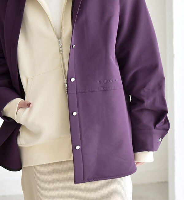 quaranciel「quaranciel:〈洗濯機可能〉ロゴ 刺繍 ウォーム シャツ」|シャツ・ブラウス|