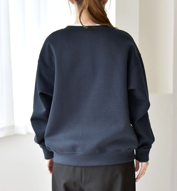 quaranciel「quaranciel:〈洗濯機可能〉スタッズ ロゴ ダンボール スウェット カーディガン」|スウェット・ジャージ|