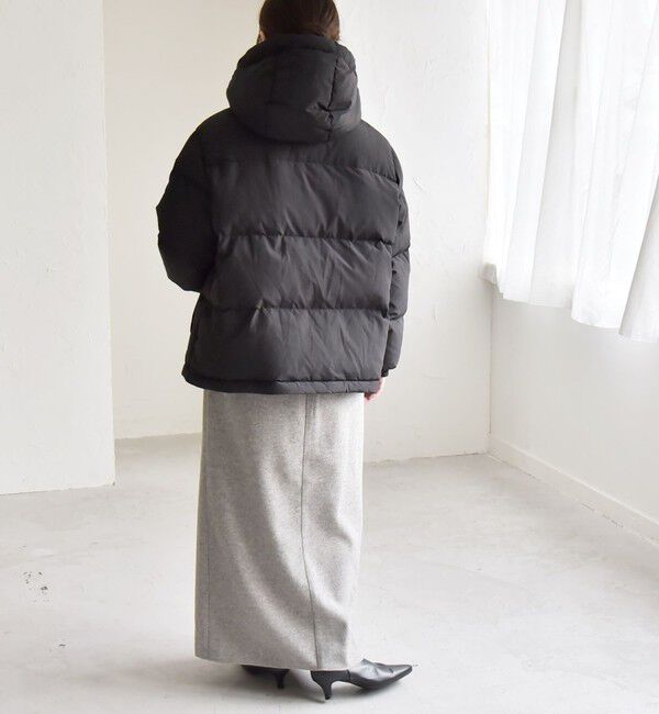 quaranciel「quaranciel: フーディー & ハイネック 2way ショート ダウン ジャケット」|ダウン|