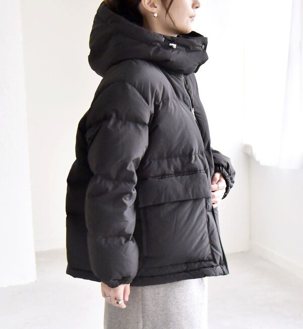 quaranciel「quaranciel: フーディー & ハイネック 2way ショート ダウン ジャケット」|ダウン|