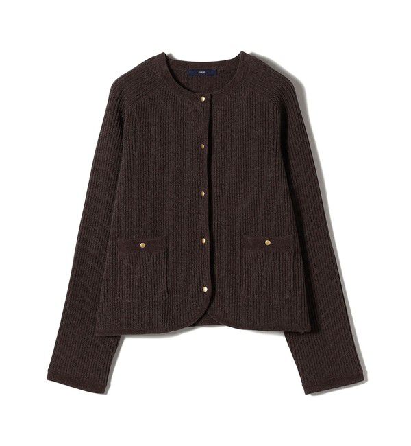 SHIPS for women「〈手洗い可能〉モール リブ クルーネック カーディガン」|カーディガン|