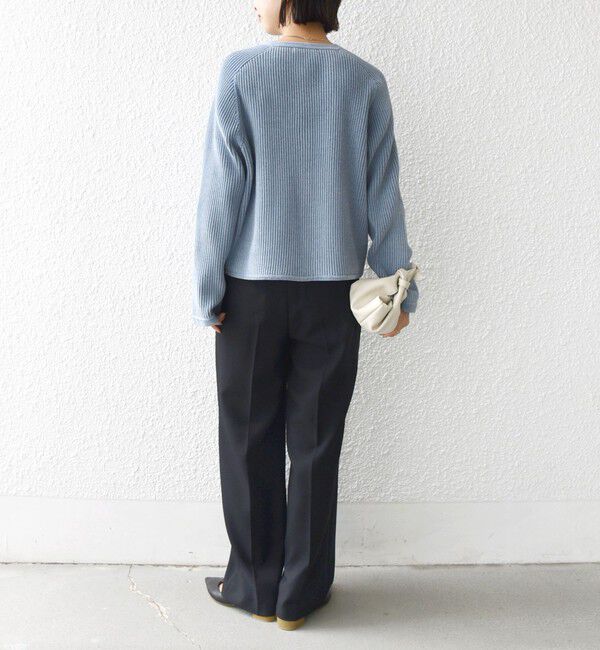 SHIPS for women「〈手洗い可能〉モール リブ クルーネック カーディガン」|カーディガン|