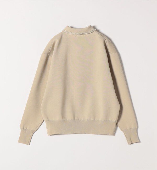 SHIPS any「SHIPS any:〈手洗い可能〉パール モチーフ 襟付き スキッパー ニット プルオーバー」|ニット・セーター|