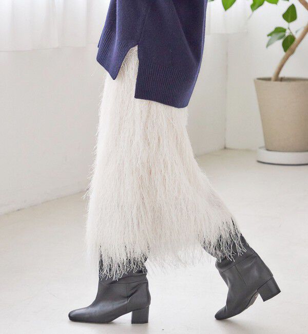 SHIPS for women「〈手洗い可能〉フリンジ スカート」|スカート|