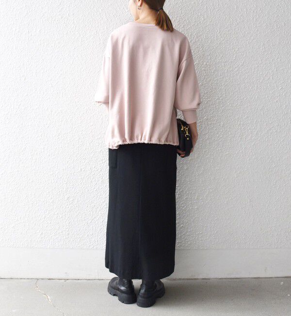 SHIPS any「SHIPS any:〈洗濯機可能〉裏毛 バイカラー ドロスト ルーズ スウェット プルオーバー」|スウェット・ジャージ|