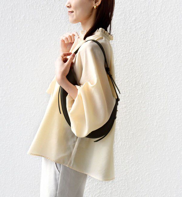 SHIPS for women「〈手洗い可能〉シアー タンブラー リボン デザイン 長袖 ブラウス」|シャツ・ブラウス|