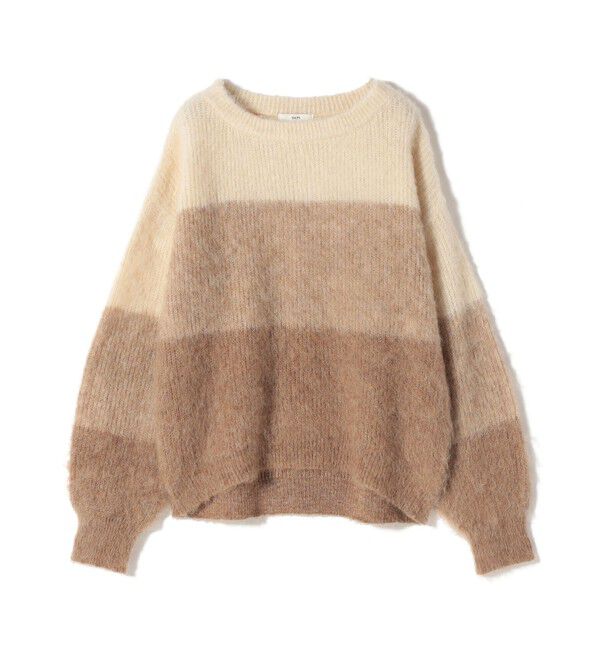 SHIPS for women「【WEB限定】〈手洗い可能〉モヘヤ混 グラデーション ニット プルオーバー」|ニット・セーター|
