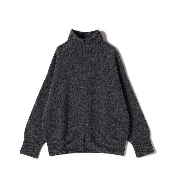 SHIPS for women「【SHIPS別注】ISLAND TIEDS:〈手洗い可能〉タートルネック ニット」|ニット・セーター|チャコールグレー