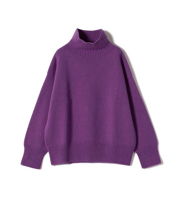 SHIPS for women「【SHIPS別注】ISLAND TIEDS:〈手洗い可能〉タートルネック ニット」|ニット・セーター|パープル