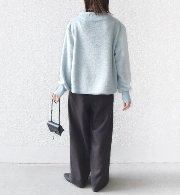 SHIPS for women「【WEB限定】〈手洗い可能〉バルフィー ロング シャギー ボトルネック プルオーバー」|ニット・セーター|