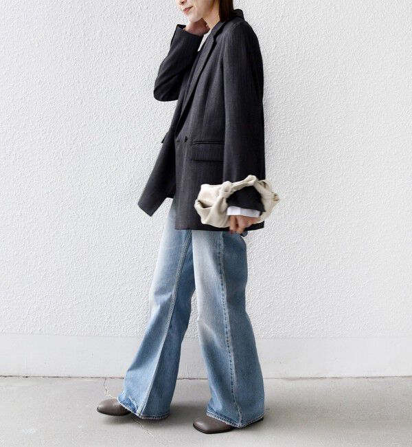 SHIPS for women「〈手洗い可能〉ウール 調 合繊 ダブル ジャケット」|テーラードジャケット|