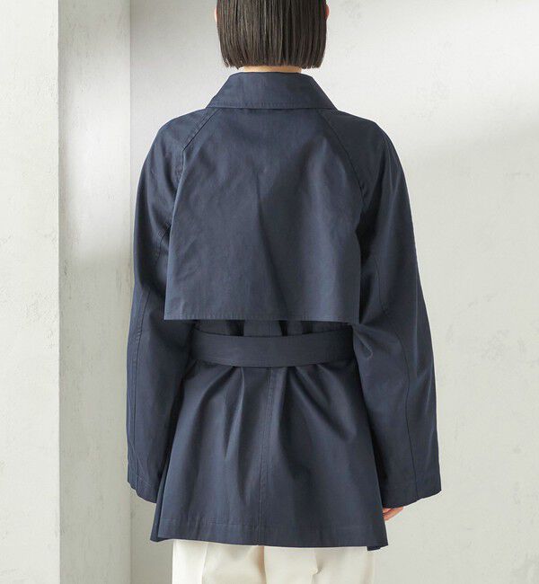 SHIPS for women「〈撥水加工〉バック ギャザー ドロスト ミディ丈 トレンチ コート」|トレンチコート|