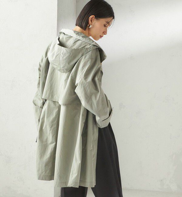 SHIPS for women「〈手洗い可 / 撥水加工 / UVカット〉 スタンドカラー フード コート」|その他|