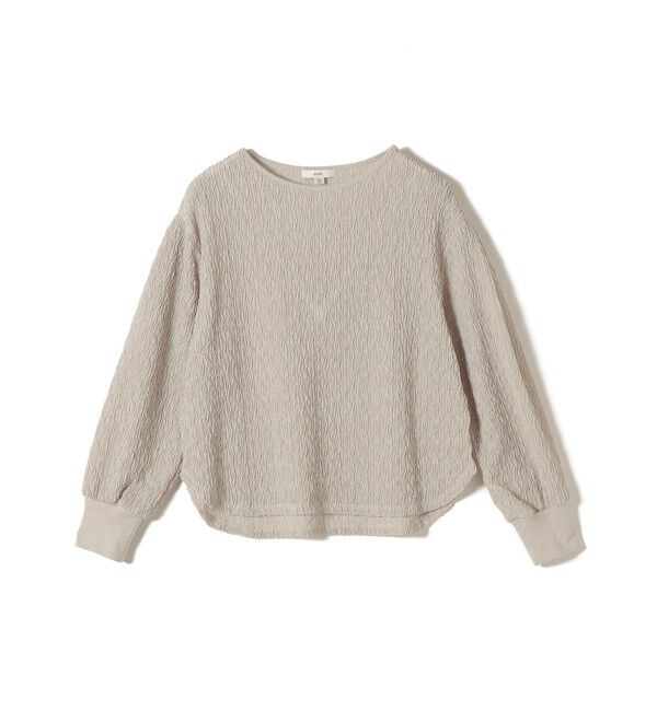 SHIPS for women「〈手洗い可能〉ランダム ブルーゼ 袖 タック プルオーバー」|Tシャツ・カットソー|