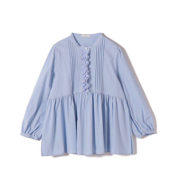 SHIPS for women「【WEB限定】〈手洗い可能〉フリル 刺繍 ペプラム ブラウス」|シャツ・ブラウス|