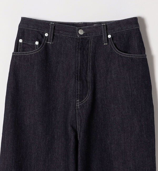 quaranciel「《一部追加予約》quaranciel:〈洗濯機可能〉ハイライズ ルーズ ワイド デニム パンツ」|デニム|