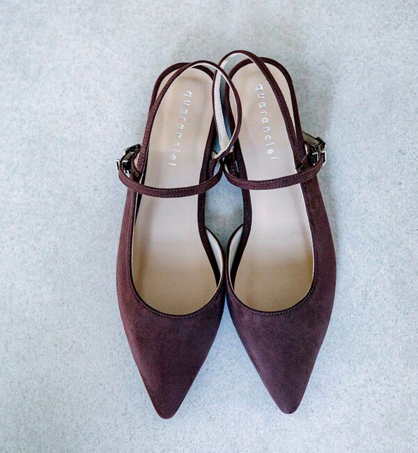 quaranciel「quaranciel: ポインテッド スリングバック フラット パンプス」|パンプス|