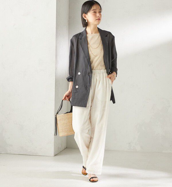 SHIPS for women「《一部予約》〈手洗い可能〉ラミー 4 ジャケット 26SS」|テーラードジャケット|