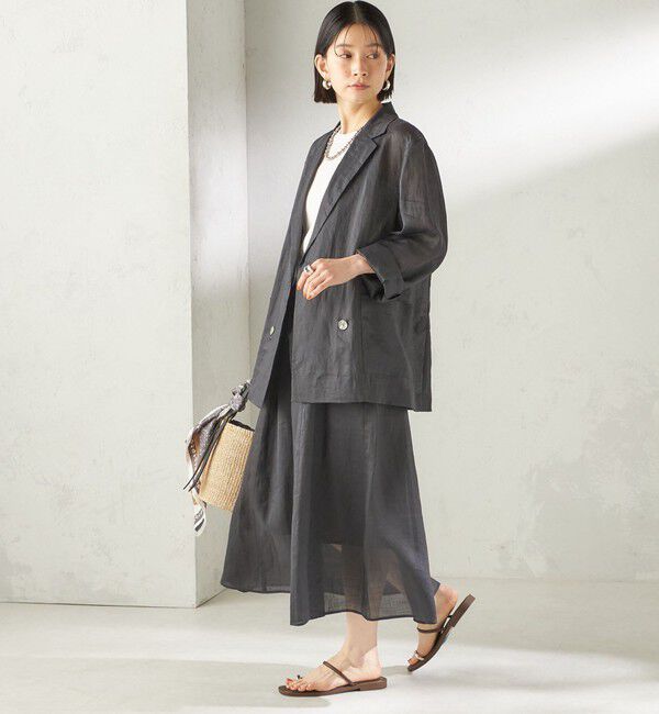 SHIPS for women「《一部予約》〈手洗い可能〉ラミー 4 ジャケット 26SS」|テーラードジャケット|