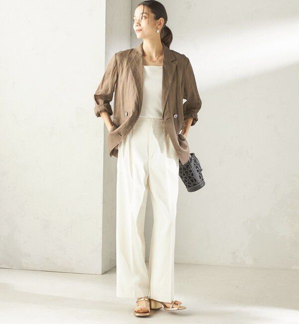 SHIPS for women「《一部予約》〈手洗い可能〉ラミー 4 ジャケット 26SS」|テーラードジャケット|