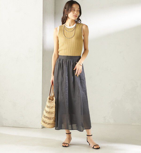 SHIPS for women「〈手洗い可能〉ラミー 4 ギャザー スカート」|スカート|