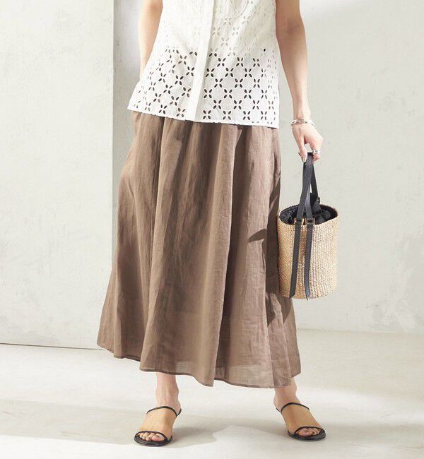 SHIPS for women「〈手洗い可能〉ラミー 4 ギャザー スカート」|スカート|