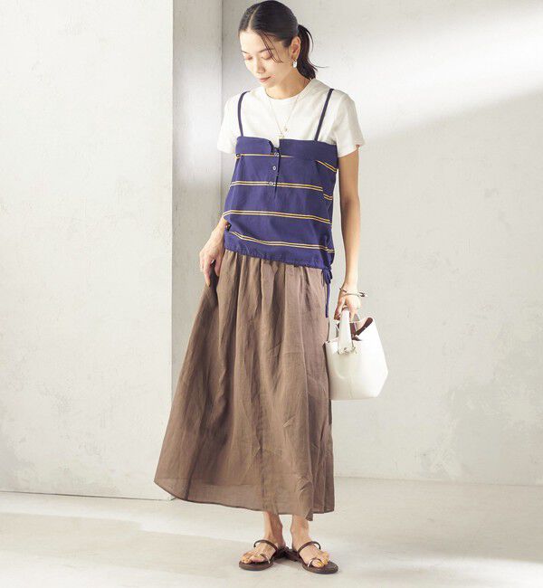 SHIPS for women「〈手洗い可能〉ラミー 4 ギャザー スカート」|スカート|