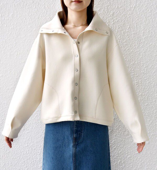 SHIPS for women「【WEB限定】〈手洗い可能〉裾 ドロスト ダンボール スナップ ボタン カーディガン」|カーディガン|