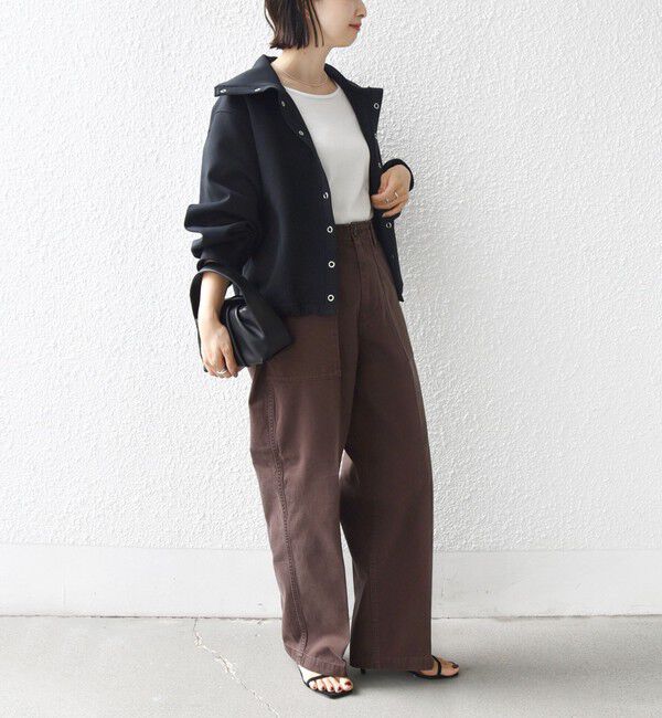 SHIPS for women「【WEB限定】〈手洗い可能〉裾 ドロスト ダンボール スナップ ボタン カーディガン」|カーディガン|