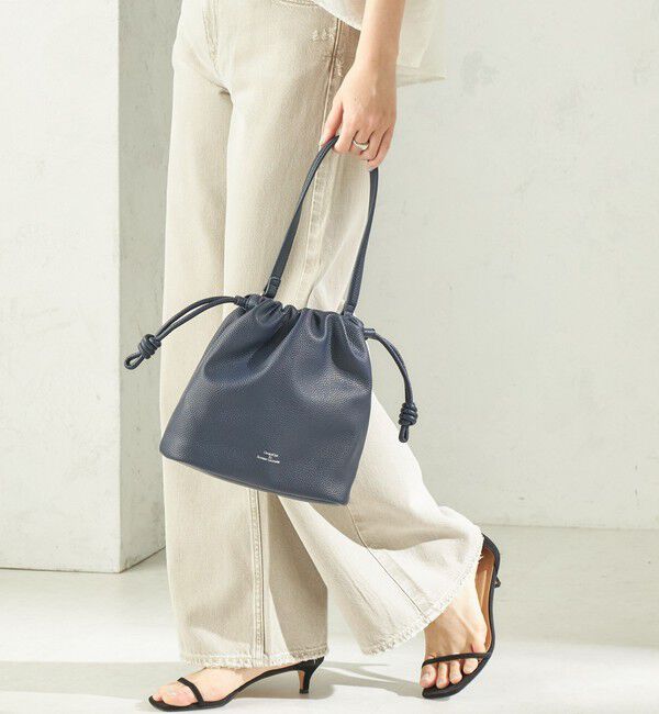 SHIPS for women「《一部追加予約》【WEB限定】George Cinq:DRAWSTRING BAG（S）」|ショルダー・メッセンジャー|ネイビー