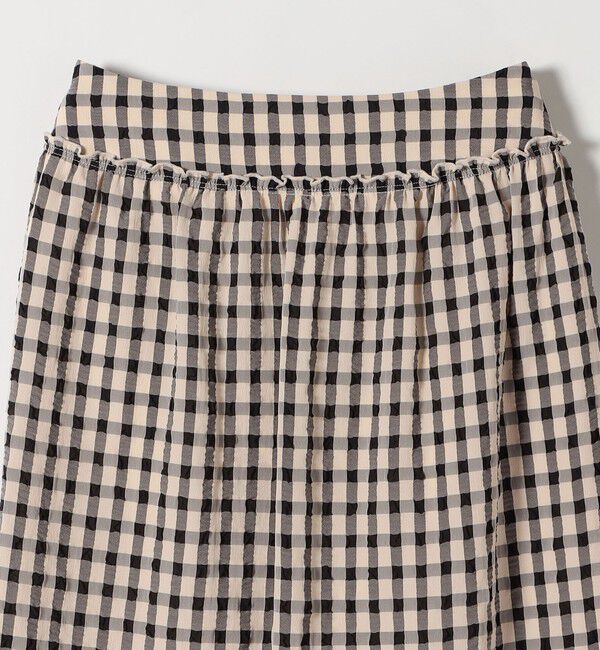 SHIPS any「SHIPS any:〈洗濯機可能〉ギンガムチェック サッカー タイト スカート」|スカート|