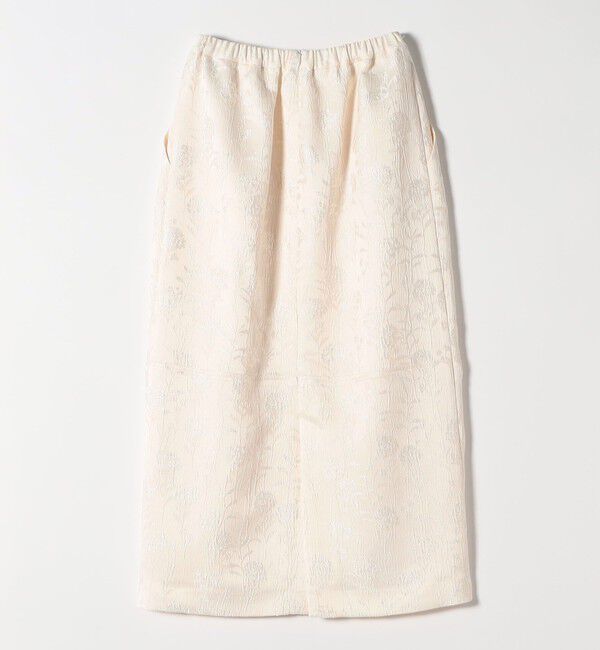 SHIPS any「SHIPS any:〈手洗い可能〉フラワー ジャカード Iライン タック スカート」|スカート|