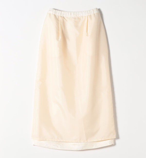 SHIPS any「SHIPS any:〈手洗い可能〉フラワー ジャカード Iライン タック スカート」|スカート|