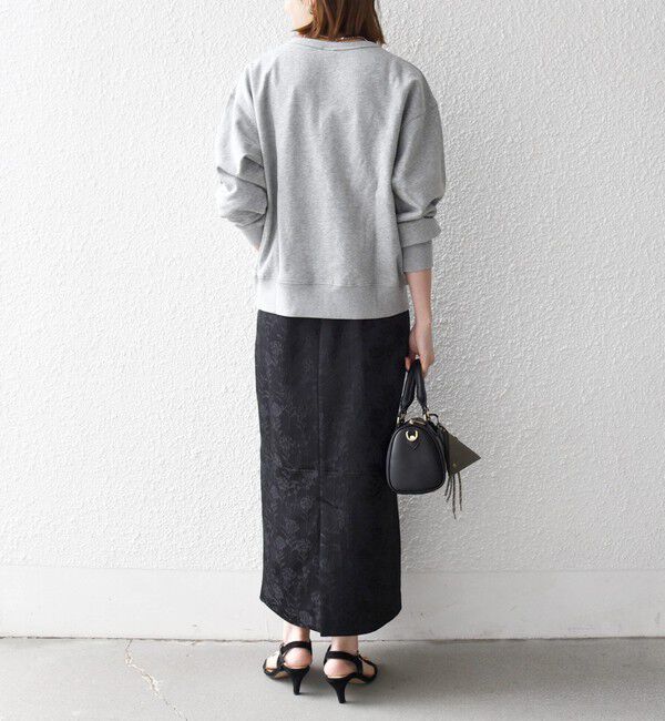 SHIPS any「SHIPS any:〈手洗い可能〉フラワー ジャカード Iライン タック スカート」|スカート|