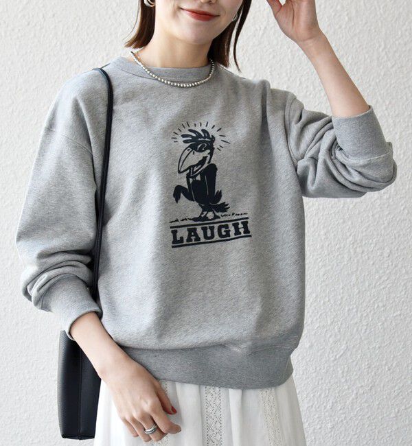 SHIPS any「《一部追加予約》【SHIPS any別注】THE KNiTS:〈洗濯機可能〉ロゴ プリント スウェット 26SS」|スウェット・ジャージ|