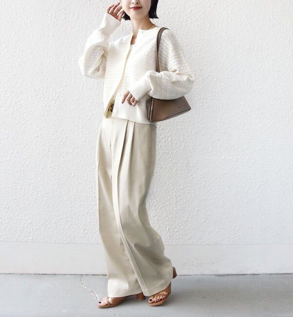 SHIPS for women「〈手洗い可能〉柄編み 2WAY カーディガン」|カーディガン|