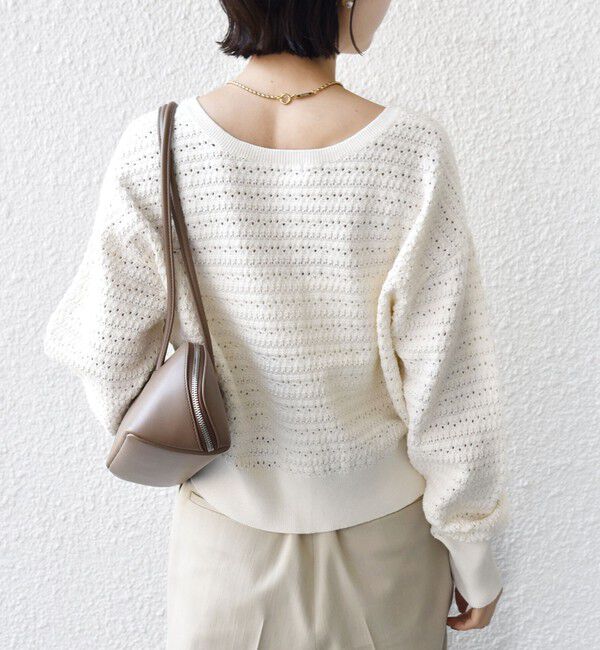 SHIPS for women「〈手洗い可能〉柄編み 2WAY カーディガン」|カーディガン|