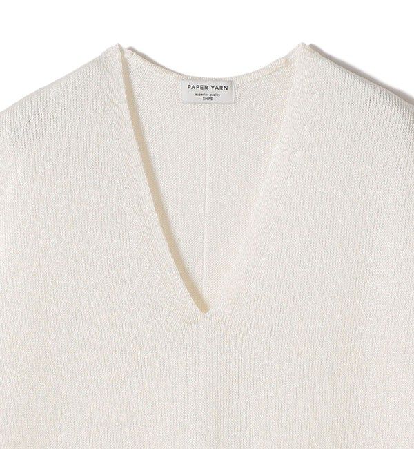 SHIPS for women「〈手洗い可能〉ブライト ペーパー 裾 ドロスト ニット プルオーバー」|ベスト・ジレ|
