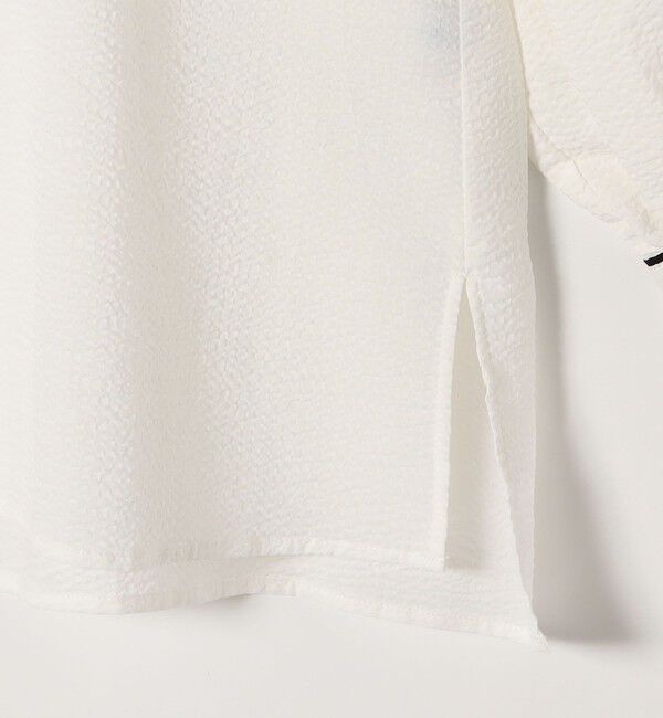 SHIPS any「SHIPS any:〈洗濯機可能〉サッカー バック リボン 配色 シャツ ブラウス」|シャツ・ブラウス|