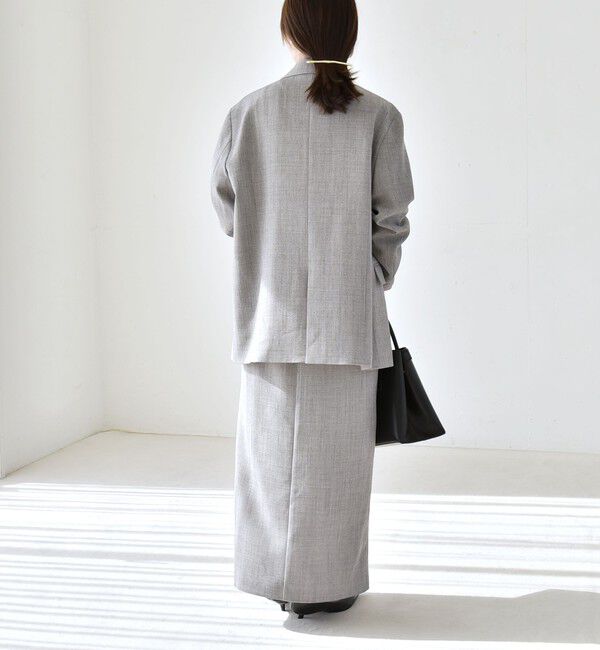 quaranciel「quaranciel:〈手洗い可能〉ウーステッド テーラード オーバー ジャケット（セットアップ対応）」|テーラードジャケット|