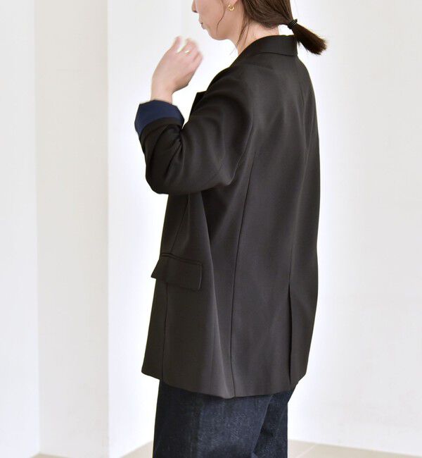 quaranciel「quaranciel:〈手洗い可能〉ウーステッド テーラード オーバー ジャケット（セットアップ対応）」|テーラードジャケット|