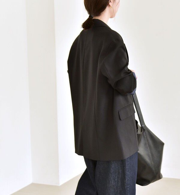 quaranciel「quaranciel:〈手洗い可能〉ウーステッド テーラード オーバー ジャケット（セットアップ対応）」|テーラードジャケット|