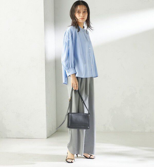 SHIPS for women「〈手洗い可能〉トロ ピン ストライプ ウエスト ギャザー パンツ」|その他|