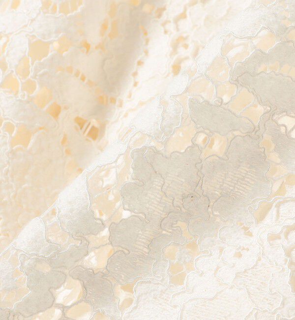 SHIPS for women「〈手洗い可能〉裾 ドロスト レース ブラウス」|シャツ・ブラウス|