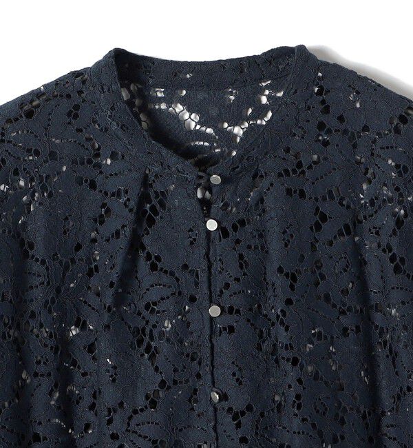 SHIPS for women「〈手洗い可能〉裾 ドロスト レース ブラウス」|シャツ・ブラウス|