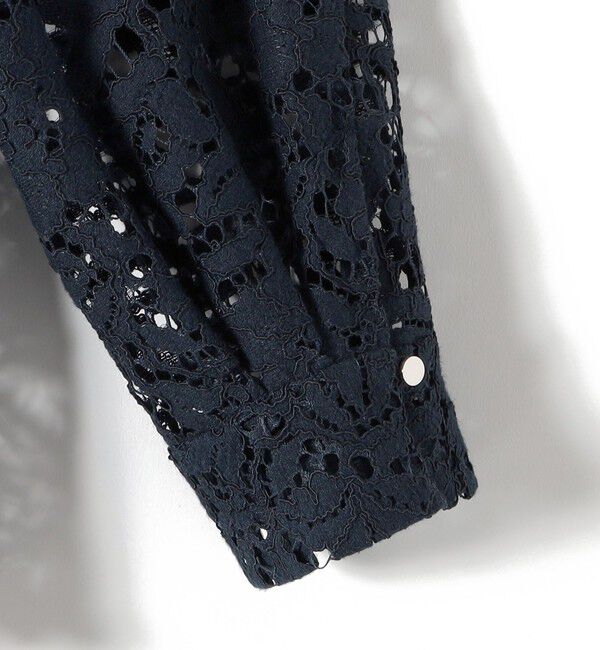 SHIPS for women「〈手洗い可能〉裾 ドロスト レース ブラウス」|シャツ・ブラウス|