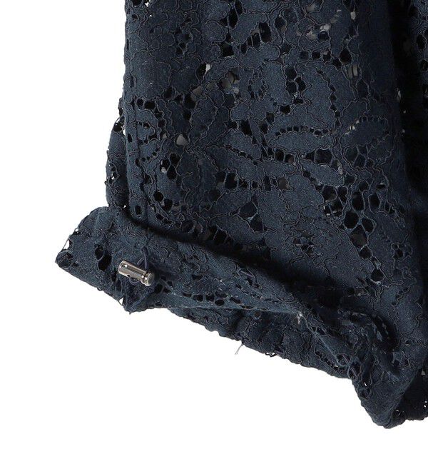 SHIPS for women「〈手洗い可能〉裾 ドロスト レース ブラウス」|シャツ・ブラウス|